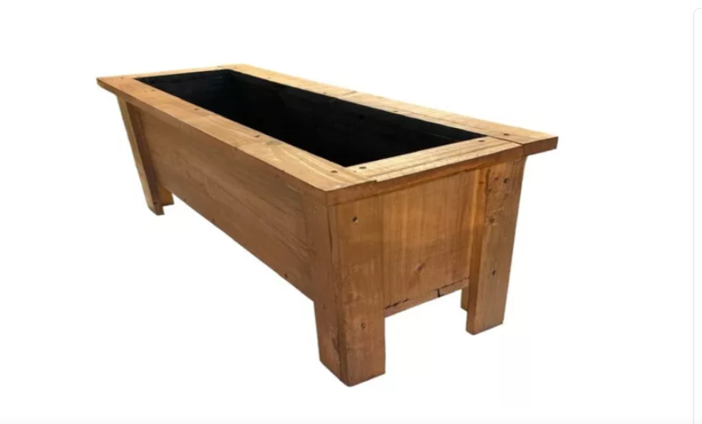 Jardinera De Madera Básica Con Protector - Imagen 3