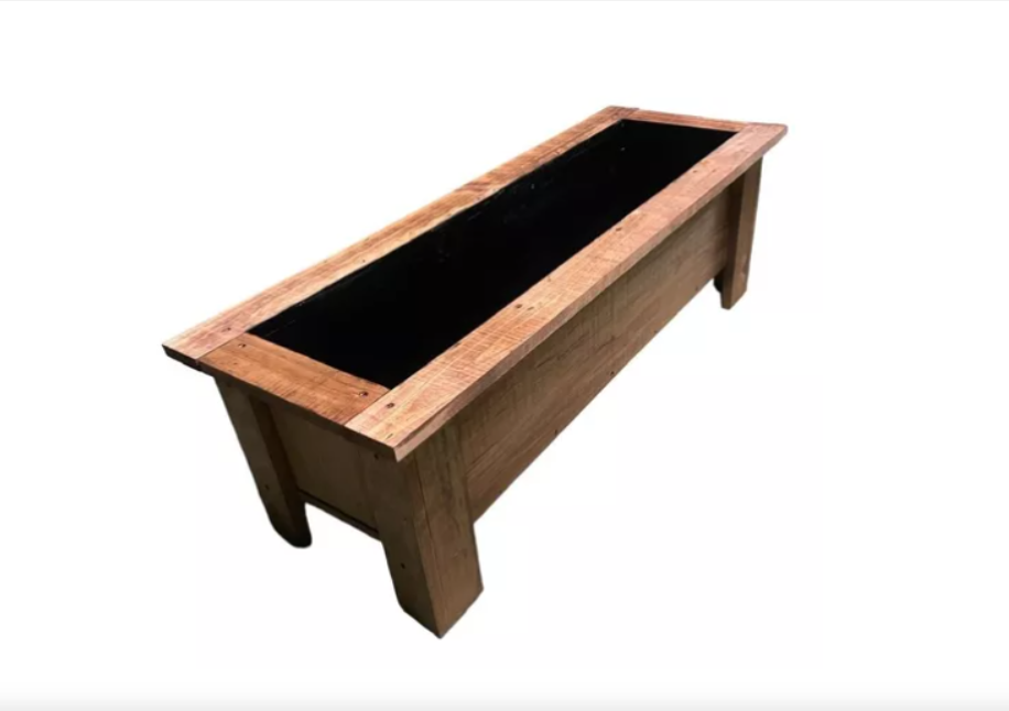 Jardinera De Madera Básica Con Protector